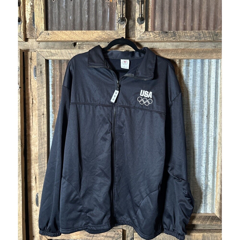 Team USA Olympic Committee Warm Up Track Jacket‎ Size XXL Full Zip